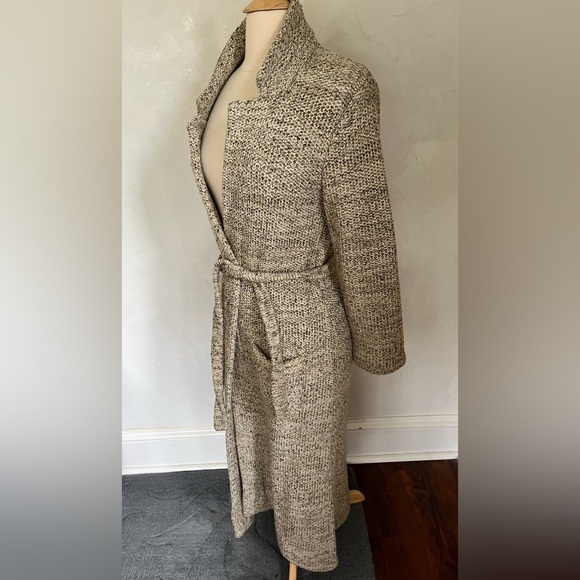 Vintage Q Muliti Color Knitted Maxi Wool & Acrylic Cardigan Size Medium - Picture 6 of 13